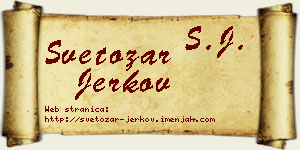 Svetozar Jerkov vizit kartica